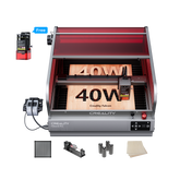 Falcon2 Pro 40W Enclosed Laser Cutter and Engraver Master Engraving Bundle